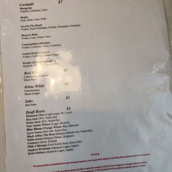 Thai Samurai Cool Springs - Happy Hour menu - Japanese Near Me - Franklin, Tennessee Thai Samurai Cool Springs - Happy Hour menu - Japanese Near Me - Franklin, Tennessee