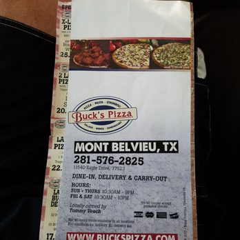 Buck's Pizza - a menu for a restaurant - Pizza Near Me - Baytown, Texas Buck's Pizza - a menu for a restaurant - Pizza Near Me - Baytown, Texas