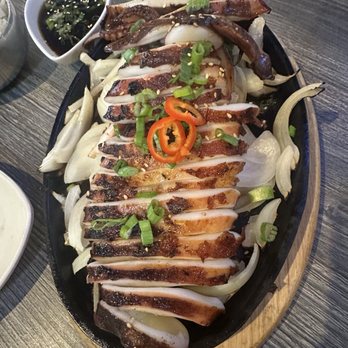Bay Pocha - Grilled Squid with Butter / 오징어버터구이 - Korean Near Me - San Francisco, California Bay Pocha - Grilled Squid with Butter / 오징어버터구이 - Korean Near Me - San Francisco, California