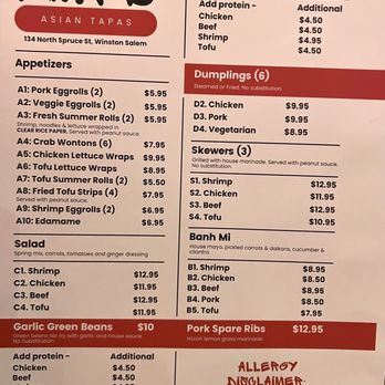 Xia’s Asian Tapas - Menu March 2025 - Asian Fusion Near Me - Winston-Salem, North Carolina Xia’s Asian Tapas - Menu March 2025 - Asian Fusion Near Me - Winston-Salem, North Carolina