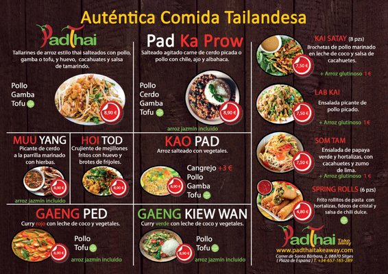 Menu photo 2 Pad Thai Sitges, B