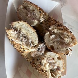 Everything Bagel with Lox Cream Cheese