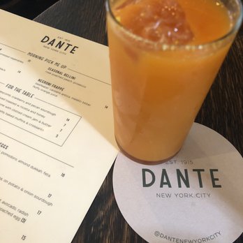 Dante - Turmeric orange carrot - Cocktail Bars Near Me - New York, New York Dante - Turmeric orange carrot - Cocktail Bars Near Me - New York, New York