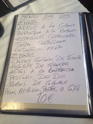 Menu photo 2 La Celadilla Madrid, M