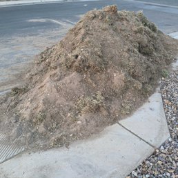 The pile of dirt the company never disposed of.