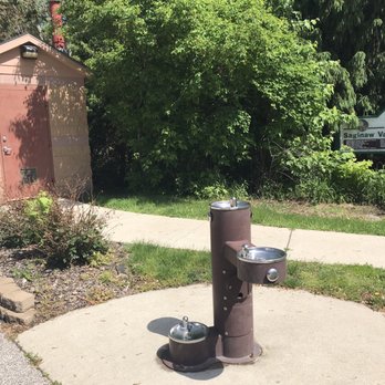 Lumberjack Park - Restrooms and water fountains. Dog friendly water fountain at the bottom. - Parks Near Me