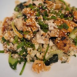 Kitchen 101 - Cauliflower Teriyaki Chicken Bowl