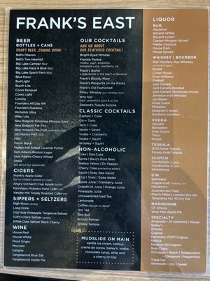 Menu photo 8 Frank's Zeeland, MI