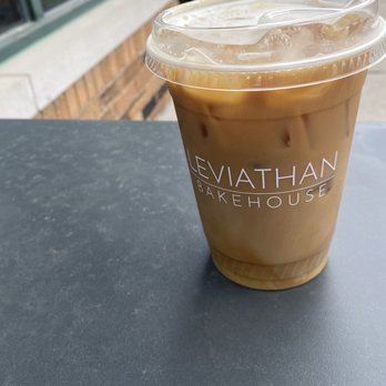 Leviathan Bakehouse - iced honey pistachio coffee - Bakeries Near Me - Indianapolis, Indiana