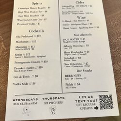Home Range Brewing - Menu