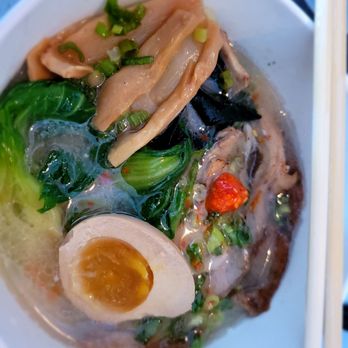 Yoshiya Kitchen - To go Tonkotsu Ramen after broth - Ramen Near Me - Las Vegas, Nevada Yoshiya Kitchen - To go Tonkotsu Ramen after broth - Ramen Near Me - Las Vegas, Nevada