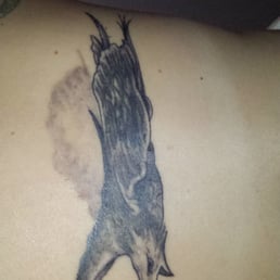 Detail shot of almost completely healed tattoo Detail shot of almost completely healed tattoo