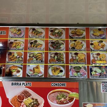 Birrieria Becerrito - Menu as of 12/23/23 - Mexican Near Me - Culver City, California