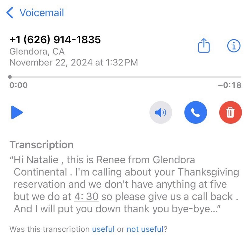 Left me a message and when I called back, I was told 4:30 is not a viable appointment time!?  Ridiculous