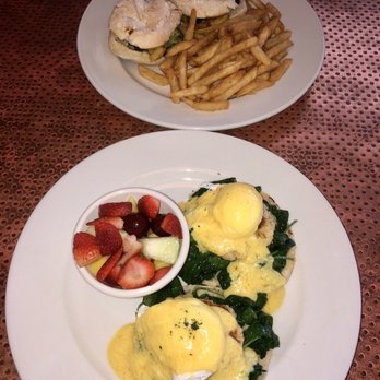 PJ's Pancake House - Crabby Benny and Roasted Veggie Panini - American Near Me - West Windsor, New Jersey