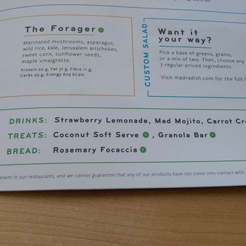 Mad Radish - Menu. - Salad Near Me - Ottawa, Ontario Mad Radish - Menu. - Salad Near Me - Ottawa, Ontario