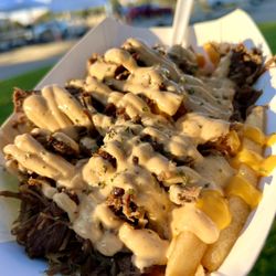 Southern Smokehouse BBQ - Brisket fries with cheese sauce