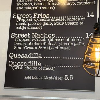 STREET - Taco & Beer Co. - Speciality Items menu - Mexican Near Me - Tucson, Arizona STREET - Taco & Beer Co. - Speciality Items menu - Mexican Near Me - Tucson, Arizona