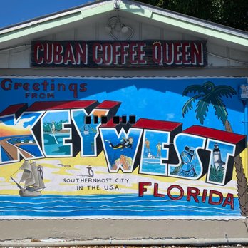 Cuban Coffee Queen Waterfront - Mural outside of one the locations! - Coffee & Tea Near Me - Key West, Florida