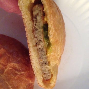 Donut licious - Inside of large sausage, cheese and jalapeño Papa kolache - Donuts Near Me - Spring, Texas Donut licious - Inside of large sausage, cheese and jalapeño Papa kolache - Donuts Near Me - Spring, Texas