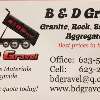 B & D Gravel - B & D Granite contact information - Building Supplies Near Me - Phoenix, Arizona B & D Gravel - B & D Granite contact information - Building Supplies Near Me - Phoenix, Arizona