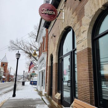 10Tavern - a bench in front of a brick building - Burgers Near Me - Thurmont, Maryland