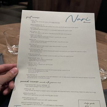 Nari - Menu - Thai Near Me - San Francisco, California Nari - Menu - Thai Near Me - San Francisco, California