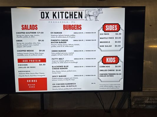 Menu photo 2 Ox Kitchen Pensacola, FL Menu photo 2 Ox Kitchen Pensacola, FL