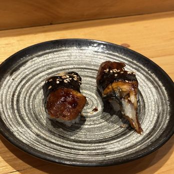 The Fish Sushi - Eel nigiri - not fishy at all - Sushi Bars Near Me - Cabo San Lucas, BCS The Fish Sushi - Eel nigiri - not fishy at all - Sushi Bars Near Me - Cabo San Lucas, BCS