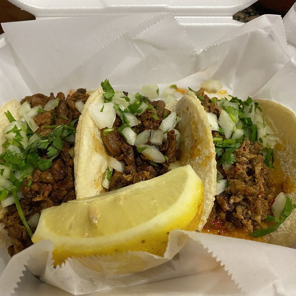Tacos Madres - Al Pastor Tacos on the left and a Chorizo Taco on the right - Tacos Near Me - Baldwin Park, California Tacos Madres - Al Pastor Tacos on the left and a Chorizo Taco on the right - Tacos Near Me - Baldwin Park, California
