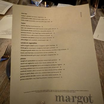 Margot - Menu - Spanish Near Me - Culver City, California Margot - Menu - Spanish Near Me - Culver City, California