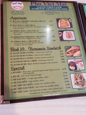 Menu photo 7 Pho Viet Mai Cypress, TX