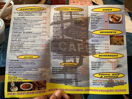 Menu photo 2 Pepo's Cuban Cafe St. Petersburg, FL Menu photo 2 Pepo's Cuban Cafe St. Petersburg, FL