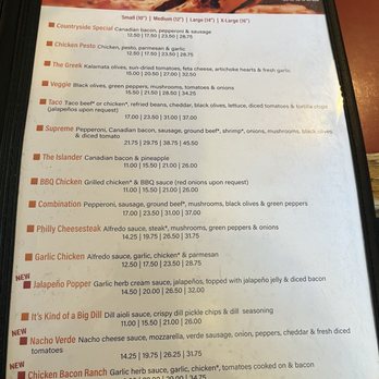 Countryside Pizza & Grill - Menu of Pizzas - Pizza Near Me - Veneta, Oregon