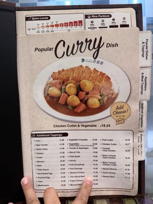 Menu photo 7 CoCo Ichibanya Torrance, CA