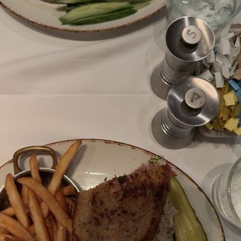 Old Ebbitt Grill - Classic Hummus French Fries Roast Turkey Sandwich - Bars Near Me - Washington, DC, District of Columbia
