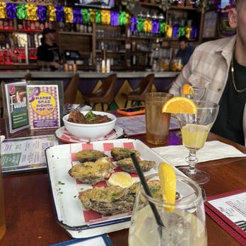 Ina Mae Tavern & Packaged Goods - Red Beans & Rice, char grilled oysters, Hugo spritz, mimosa - Southern Near Me - Chicago, Illinois