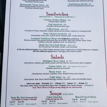 The Windjammer Bar and Grill - Menu - Seafood Near Me - Lexington, Michigan