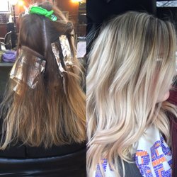 Barry N Company Designs - 3 months grown out blonde and faded rose gold to perfect blonde dimensions by Ashley