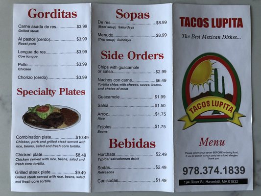 Menu photo 1 Tacos Lupita Haverhill, MA Menu photo 1 Tacos Lupita Haverhill, MA