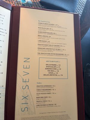 Menu photo 3 Six Seven Restaurant Seattle, WA