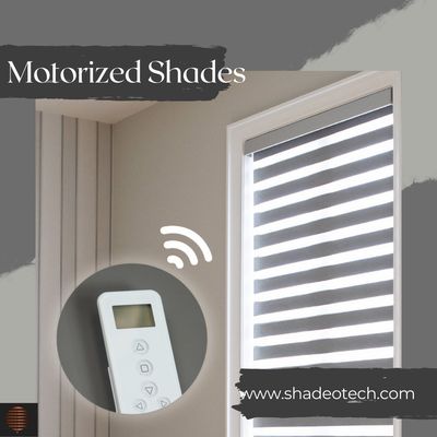 Motorized Shades - All of our window Shades and Blinds have the ability to be controlled not only via a smart remote but also, by smartphones, Alexa, Google Home, and any other leading smart integrations. This allows you to control your Blinds sand Shades without cords making it the safest option for child and pet safety. Motorized Shades - All of our window Shades and Blinds have the ability to be controlled not only via a smart remote but also, by smartphones, Alexa, Google Home, and any other leading smart integrations. This allows you to control your Blinds sand Shades without cords making it the safest option for child and pet safety.