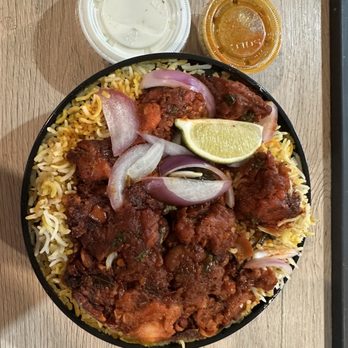 Biryaniz N Breadz - Chicken 65 with Chicken Biryani mixed - Indian Near Me - Natick, Massachusetts