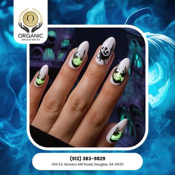 Organic - Monster nails for the bold and brave! Fierce, funky, and perfect for every Halloween queen.
 Tap to book your spooky glam now! - Nail Salons Near Me - Douglas, Georgia