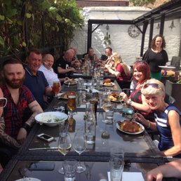 Sunday lunch in the sunny garden. Sunday lunch in the sunny garden.