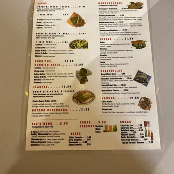 Tacos Arriba Juarez - a menu for a mexican restaurant - Food Trucks Near Me - Miami, Florida Tacos Arriba Juarez - a menu for a mexican restaurant - Food Trucks Near Me - Miami, Florida
