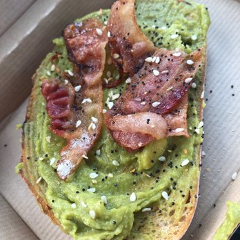 Dunkin' - Bacon topped avocado toast - Coffee & Tea Near Me - Blairsville, Pennsylvania Dunkin' - Bacon topped avocado toast - Coffee & Tea Near Me - Blairsville, Pennsylvania