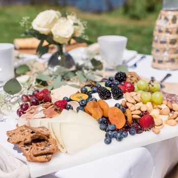 Chic Picniq - An elevated charcuterie board on marble slab created by Maisun Totah, the owner of Chic Picniq. - Party & Event Planning Near Me Chic Picniq - An elevated charcuterie board on marble slab created by Maisun Totah, the owner of Chic Picniq. - Party & Event Planning Near Me