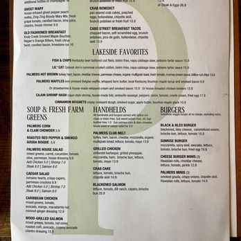 Palmers Fresh Grill - Brunch/lunch Menu - Steakhouses Near Me - Lexington, Kentucky Palmers Fresh Grill - Brunch/lunch Menu - Steakhouses Near Me - Lexington, Kentucky