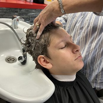 Maniello Barber Shop - a little TLC for my 15 year old - Barbers Near Me - Boynton Beach, Florida Maniello Barber Shop - a little TLC for my 15 year old - Barbers Near Me - Boynton Beach, Florida